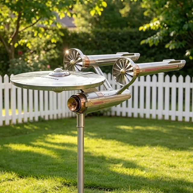 BotaniNest Starry Garden Windmill Metal Outdoor Decorative Windmill For Yard And Patio