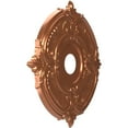 thumbnail image 2 of Ekena Millwork 19"OD x 3 1/2"ID x 1"P Attica Thermoformed PVC Ceiling Medallion (Fits Canopies up to 6 3/4"), Bright Coat Copper, 2 of 10