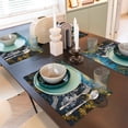 thumbnail image 6 of Placemats Set of 4 / 6, Sunset Sunflower Dog Placemats for Dining Table Indoor/Outdoors Heat Resistant Washable Placemats 18" x 12", 6 of 8