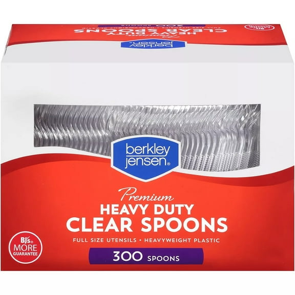 Berkley Jensen Plastic Spoons, 300 ct. - Clear
