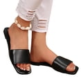 thumbnail image 3 of Norvail Womens Flat Slide Sandals, lightweight flip flops for women wide foot sandals for women dressy, non-slip cushioned footbed summer beach pool shower shoes for travel everyday wear, 3 of 8