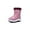 H0329-Purple, variant on Kids Girls Snow Boots Stay Warm Water Resistant Slip Resistant Faux Fur Lined Mid Calf Winter Shoes (Toddler/Little Kid)