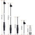thumbnail image 4 of SAFELIFE 1/4" FNPT Extended Reach Dual Head Air Chuck, 14.6'' Extended tilt lock tire pump chuck with grip handle, 2-way Connecti 9.4inch, 4 of 5