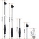 thumbnail image 4 of SAFELIFE 1/4" FNPT Extended Reach Dual Head Air Chuck, 14.6'' Extended tilt lock tire pump chuck with grip handle, 2-way Connecti 14.6inch, 4 of 5