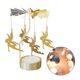thumbnail image 4 of Candelero giratorio giratorio Banquete de boda Decoración del hogar de Navidad Candelabro de candelita de metal sidaley HA1736-05B, 4 of 5