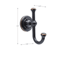 thumbnail image 3 of Better Homes & Gardens Holbrook Bathroom Towel Hook, Oil Rubbed Bronze, 3 of 9