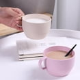thumbnail image 6 of Wheat Straw Coffee Cups / Mugs , Unbreakable Reusable Cup with Handle for Kids, Adults & Elderly, 300ml Lightweight Tumbler for Home, Picnic & Camping, 6 of 7