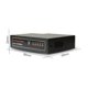 thumbnail image 4 of Generic 5 puertos 10 / 100M Fast Metal Ethernet Network Switch Hub Divisor de Internet de escritorio para el hogar industrial Enchufe de EE. UU. Negro Baoblaze interruptor de Ethernet, 4 of 8