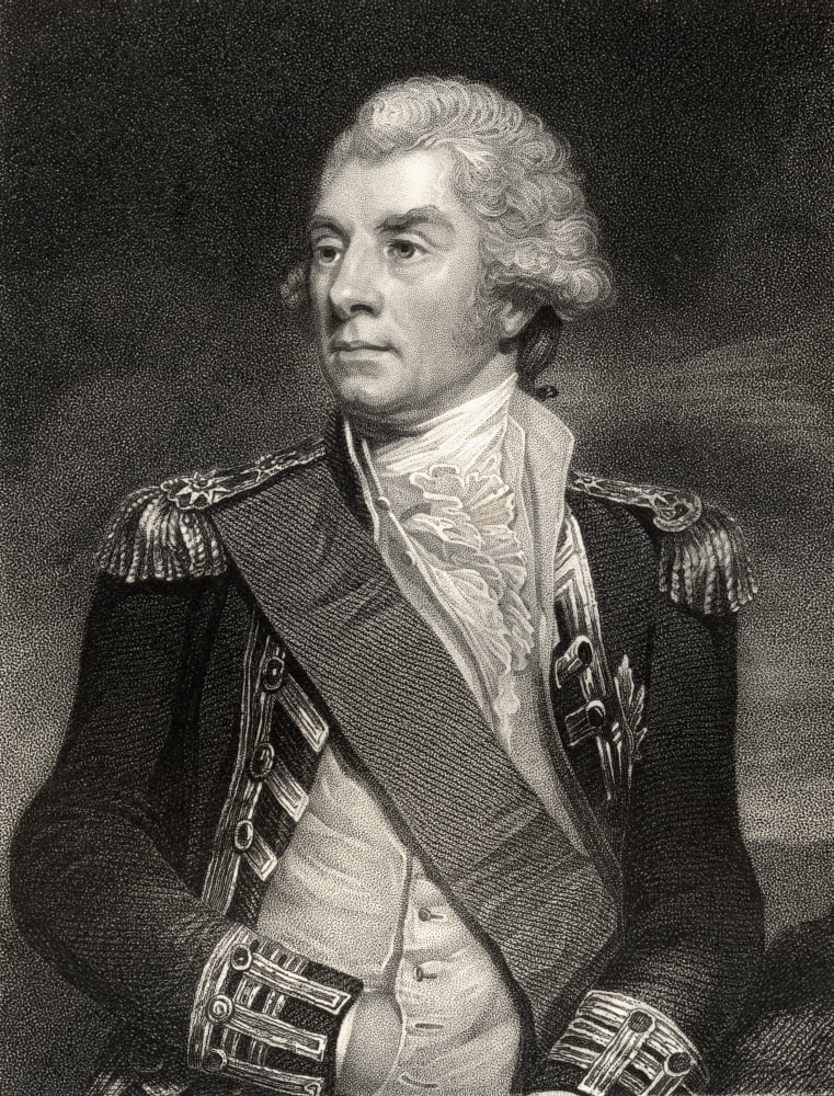 Lord Keith Admiral George Keith Elphinstone Aka Lord Keith Viscount Keith Knight Of The Bath And Admiral Of The Red1746-1823 British Naval Officer Engraved By WHoll After J Hoppner From The Book Natio