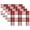 A75, variant on Ryvnso Placemats Set of 4 Plaid Red Checkered Dining Mats Heat-Resistant Non-Slip Washable Table Mat