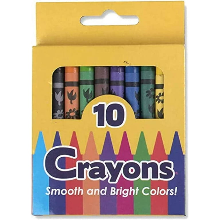 Trail maker 100 Pack Crayons in Bulk for Kids, Classroom - Wholesale Bright  Wax Coloring Crayons in Bulk, 10 Per Box Bundle Art Set (100 Packs of 5
