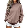 thumbnail image 4 of Oversized Sweatshirts for Women Crewneck 2026 Fall Outfits Long Sleeve Pullover Sweatshirt, Soft Loose Basic Tops Rose Gold Xl Byhontri, 4 of 6