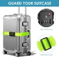 thumbnail image 3 of Correas de equipaje Travel Inspira con cierre TSA ajustable, color verde, 3 of 9