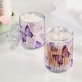 thumbnail image 5 of Purple Butterflies Flying Translucent Plastic Cans Storage Canisters with Lid Set of 4, 5 of 7