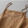 thumbnail image 4 of CYRBOKO Women's Tank Tops 2025, Summer Sleeveless Casual V-Neck Spaghetti strap top Coffee Size M-2XL, 4 of 6