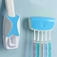 thumbnail image 5 of Juego De Soporte Para Cepillos De Dientes Soporte de pasta de dientes para cepillo de dientes montado en la pared sin perforaciones para cerámica (azul laguna) Ndcxsfigh Libre de BPA, 5 of 8