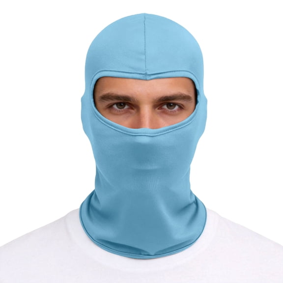 Balaclava Face Mask Adjustable Windproof UV Protection Hood Sky Blue