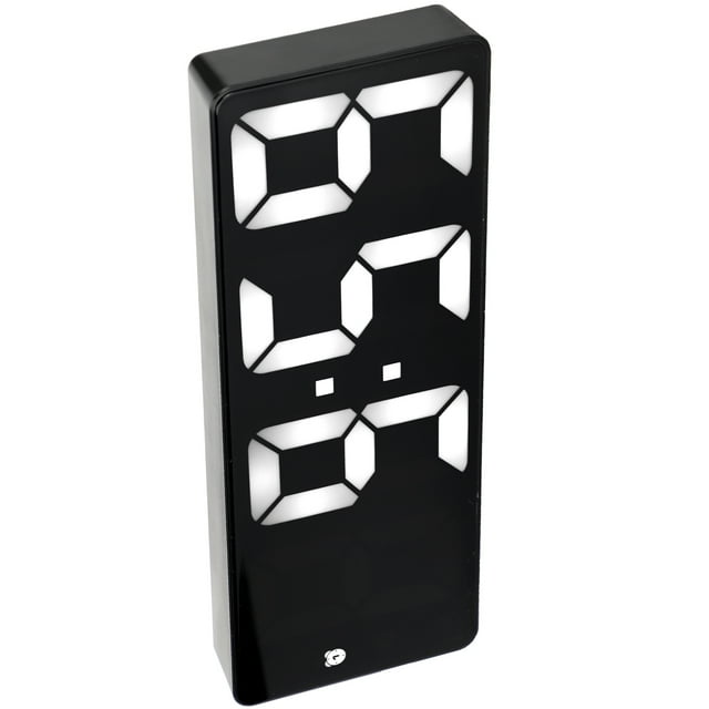 Reloj despertador con espejo LED Bling Bling digital USB