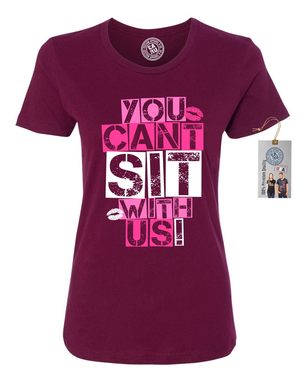 usi custom outdoor living on Custom Apparel R Us Mean Girls You Cant Sit With Us Womens Short Sleeve Walmart Com Walmart Com