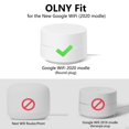 thumbnail image 4 of Soporte de pared para Google WiFi AC1200, sin cables desordenados, ahorro de espacio, fácil de mover, soporte de salida para enrutador WiFi de malla de Google, el mejor diseño para enrollar el cable d, 4 of 5