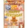 thumbnail image 2 of Set De 63pz De Globos Metalicos VIMI Para Cumpleaños Modelo osito, 2 of 13