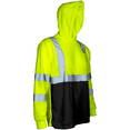 thumbnail image 3 of JORESTECH Hi-Vis Long-Sleeved Work Safety T-Shirt with Hoodie, TS-20 (Yellow/Black, XS), 3 of 10