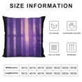 thumbnail image 5 of YINGXI  Throw Pillow Covers Purple Striped Design Abstract Glass Texture and Dark Stripe Decorative Polyester Pillow Cases Square Pillocases for Bed Sofa 18x18in, 5 of 5