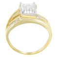 thumbnail image 3 of 10K Yellow Gold 1/3ct TDW Round and Princess Cut Diamond Ring (H-I,SI1-SI2), 3 of 6