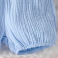 thumbnail image 5 of kpoplk Toddler Girls Outfit Set Graphic Ruffle Dress and Striped Legging Bike Shorts 2 Piece Summer Set Size 18-24 Months,Blue, 5 of 7