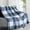 Blue, variant on Mouliraty Double Sided Fleece Plaid Blanket Printed Flannel Sofa Blanket Office Heavy Blanket Gift Blanket