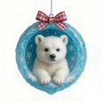 thumbnail image 1 of CaiYueKe Arctic Animals Christmas Ornaments Set, Glittering Snowflake Winter Decor, Hanging Tree Decorations for Holiday, Festive Collectible Figurines, Wildlife Theme Home Decor Gift, 1 of 2