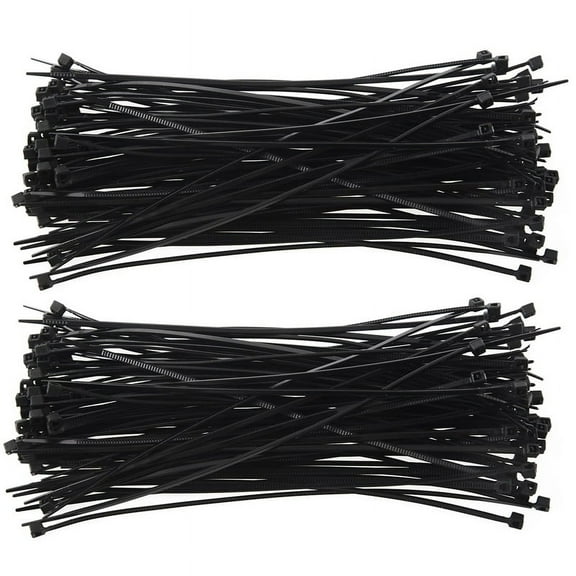 200 Pcs 150 X 1.8mm Electrical Cable Tie Wrap Nylon Fastening Black