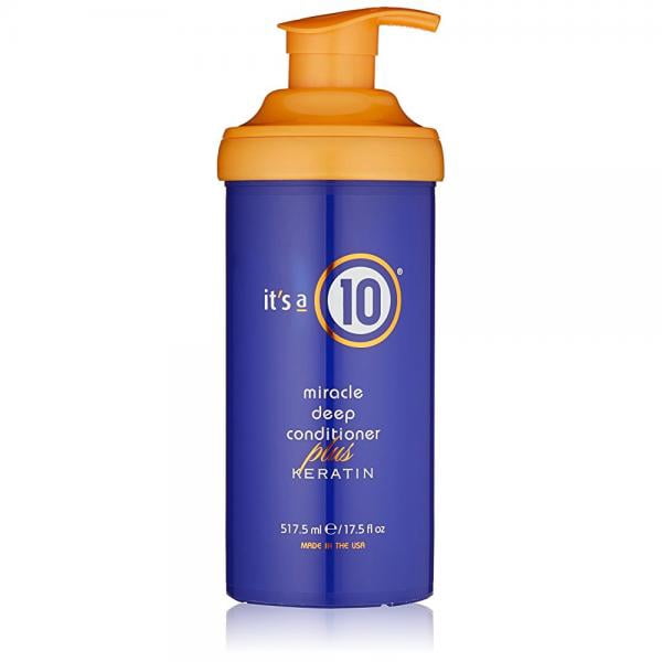 it's a 10 miracle deep conditioner plus keratin for unisex, 17.5 ounce