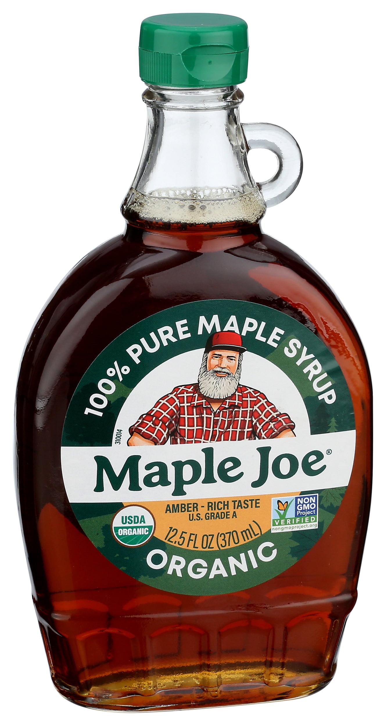 Pack of 12, Maple Joe Organic and Pure Maple Syrup, 12.5 fl oz