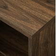 thumbnail image 3 of Walker Edison Basie 2-Door Corner TV Stand for TVs up to 55", Dark Walnut, 3 of 10
