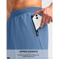 thumbnail image 4 of Pantalones cortos para correr Pudolla para hombre Workout Athletic Blue S, 4 of 7