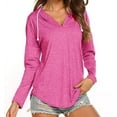 thumbnail image 1 of Nouveau T-Shirt à Col en V pour Femmes Mode Manches Longues, 1 of 1