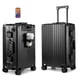 thumbnail image 1 of Equipaje MYER Hard Shell Carry On de aluminio clásico negro de 20 pulgadas, 1 of 8