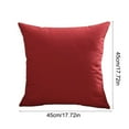 thumbnail image 3 of Btomtd 17.7x17.7 in Red Series Plaid Throw Pillow Cover Decorative Pillowcase for Christmas Decor Cushion Cover Suitable for Couch Sofa and Porch Chair, Red-D, 3 of 6