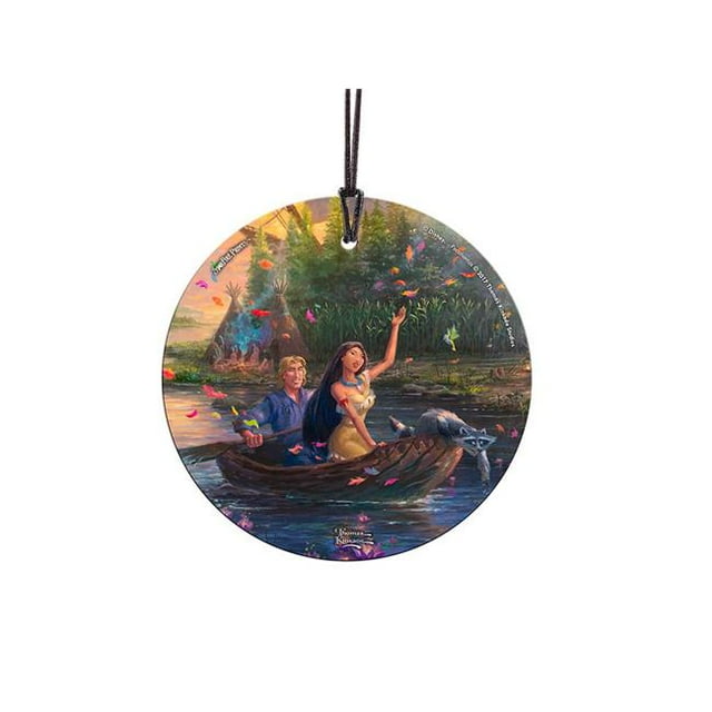 Trend Setters SPCIR864 Thomas Kinkade Pocahontas Imprimés Feu d'Étoile Verre Suspendu