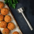 thumbnail image 4 of Falafel and Meatball Maker Scoop |Food Safe and Non-Sticky Stainless-Steel Meatball and Falafel Baller Tool | Simple Scoop and Drop (Large) Kitchen Appliances, 4 of 9