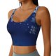thumbnail image 2 of Fotbe Christmas Blue Sujetador Deportivo Largo sin Aros para Mujer con Almohadillas y Soporte Medio, Transpirable y Absorbente, Camiseta Tipo Chaleco o Tank Top-Medium, 2 of 8
