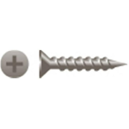 

6 x 0.75 in. Phillips Flat Head Particle Board Screws Plain and Lubed Box of 20 000