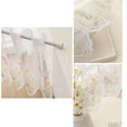 thumbnail image 4 of JingChun White Cafe Curtains 17 inch Length Colorful Butterfly Embroidery Lace Kitchen Window Valance Over Sink Short Courntry Curtains Valance, Window Toppers 59 x 17 Inch, 1 Panel, 4 of 5