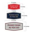 thumbnail image 2 of Fancy Please Clean As You Go Sign (Black) - Small, 2 of 5