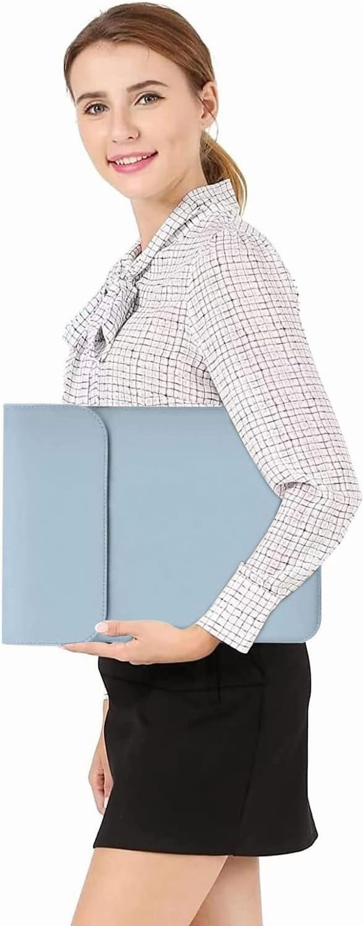 MOSISO 13" Leather Laptop Sleeve Compatible with MacBook/Air/Pro & iPad, Soft Shockproof Case with Accessory Bag