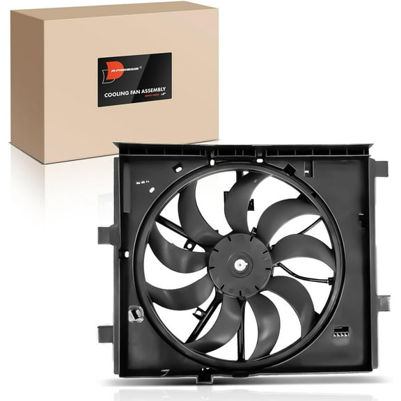 A-Premium Engine Radiator Cooling Fan Assembly Compatible with Select Nissan Models - Juke 2011-2017 - Replace# 214811KC0B