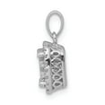 thumbnail image 2 of Real 14kt White Gold 1/2ct. Diamond Princess Square Cluster Pendant; for Adults and Teens; for Women and Men, 2 of 4