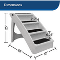 thumbnail image 2 of PetSafe CozyUp Folding Pet Steps, Foldable Steps for Dogs and Cats, Best for Small to Large Pets, 2 of 5