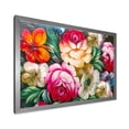 thumbnail image 2 of Designart 'Vintage VIbrant Yellow and Red Flower Still Life II' Traditional Framed Art Print, 2 of 4